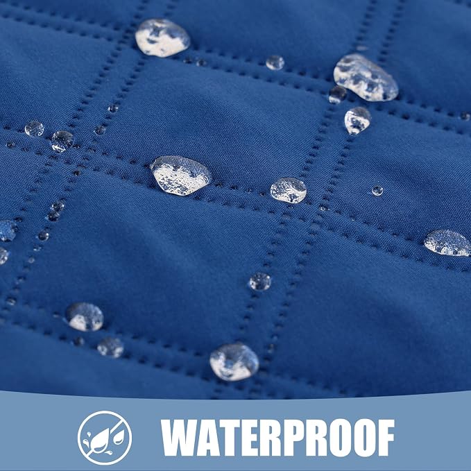 Smiry Waterproof Reversible Pet Couch Covers for Dogs | Pet Friendly, Soft Fabric, Washable Sofa Furniture Protector for Dogs Cat Kids, Checkered (30"x70", Navy/Navy) - Image 2