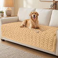 Smiry Non Slip Couch Covers for Dogs, Scratch Resistant Pet Sofa Protector | Machine Washable Soft Fuzzy Thick Furniture Cover for Sofa Loveseat Sectional Large Dogs, Camel, 43" x 82.7" by Smiry