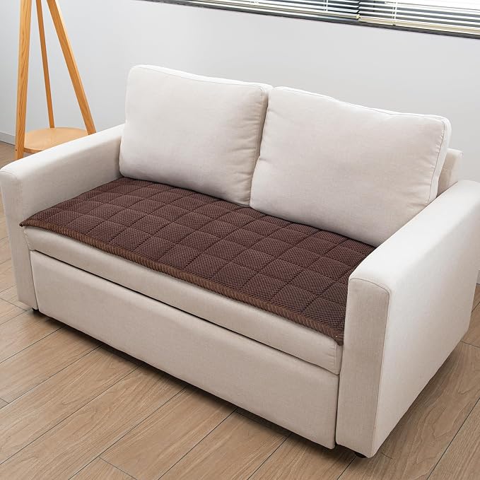 Pet Couch Covers,Couch Cover for Dogs Washable,Anti Slip Dog Sofa Covers Couch Protector Sofa Mat,Seat Cover,Dog Mat,Pet Pad for Furniture 1 Piece (Brown, 21''x55''/Rectangular) by TAOMOCASTL