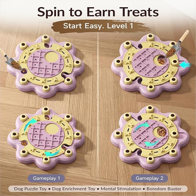 KADTC L Size 3 Levels, Dog Puzzle Toy, Slow Feeder & Enrichment for Dogs | Beginner-to-advanced step-by-step challenge offers brain exercise, burns energy, fights boredom, builds focus, curbs gulping. - Image 5