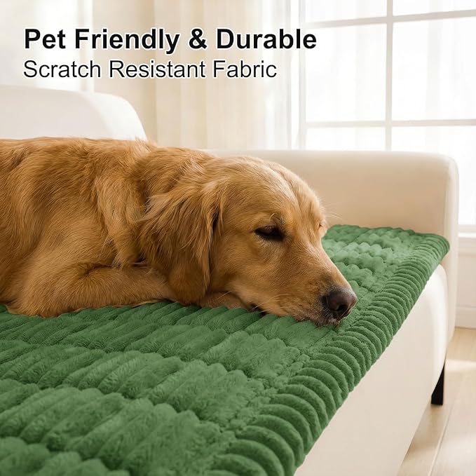 Smiry Couch Cover for Dogs, Non Slip Washable Sofa Protector for Pets | Soft Furniture Cover for Leather & Fabric Couches, Cozy Protect Against Fur, Dirt & Messes, Pet Friendly, 27.6"x27.6" - Image 4