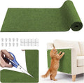 Large Cat Scratcher, 78.7x15.7 Cat Scratch Furniture Protector | Trimmable, No-Shedding Cat Scratch Pad with Self-Adhesive Backing for Climbing, Protects Walls and Couch, Green by Petinstinct