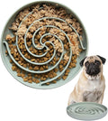 Bifeaw Slow Feeder Dog Bowls, Dishwasher Microwave Safe Silicone Puppy Puzzle Bowl with Non-Slip Design for Eating (Grey Green) by Bifeaw