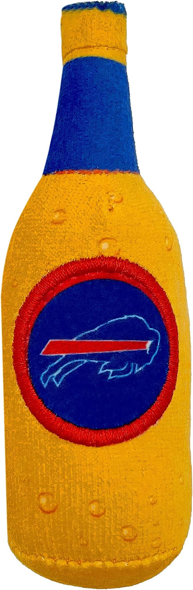 Best Plush CAT Toy - NFL Buffalo Bills Complete Set of 3 Piece Cat Toys Filled with Fresh Catnip. Includes: 1 Helmet Cat Toy, 1 Football Cat Toy with Feathers & 1 Beer Bottle. Beautiful Team Logos - Image 5