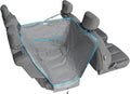 Kurgo Heather Half Hammock Seat Cover, Heather Grey | Protects Seats from Muddy Paws & Pet Hair, Leaves Room for Cargo or Child Seat, Water & Stain Resistant, Secure Fit by Kurgo