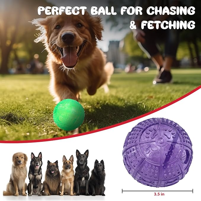 SPOT Dura-Brite Treat Ball - Treat Dispensing Dog Toy Made with Durable TPR Rubber, Interactive Slow Feeder Puzzle Ball, Prevents Boredom and Makes Mealtime Fun - 3in, Assorted Colors - Image 13