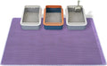 Cat Litter Box Mat-Super Large 47''x36'' Litter Trapping Mat for Cat-XXL Litterbox Matt for Floor-2 Layer Catcher Rug for Pet kitty Litterbox-Waterproof Urine Proof,Non-Slip,Purple by USHARP