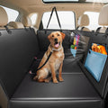 Dog Car Seat Cover for Back Seat 53" with Hard Bottom | PU Leather Back Seat Extender Holds 400LBS, Waterproof Anti-Scratch Backseat Cover for Dogs in Cars, SUV & Small Truck by VIVOHOME