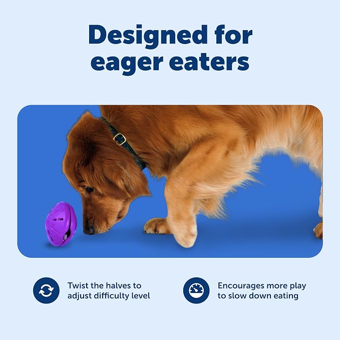 PetSafe Busy Buddy Twist 'n Treat Dispensing Dog Toy, Large | Twist Halves Apart for Quick Treats or Closer for a Challenge, Patented Treat Meter, Top-Rack Dishwasher Safe - Image 4