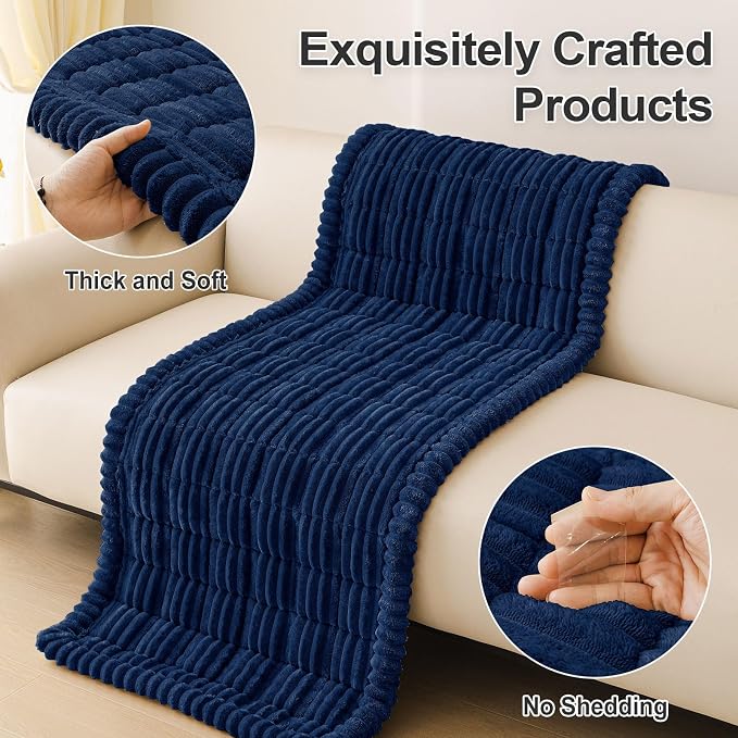hyha Couch Cover for Dogs, Washable Non Slip Plush Flannel Sofa Protector | Thick Flannel, Anti-Slip Backing, Pet Hair & Scratch Protection, Fits Sofa & Loveseat (35.4" x 88") - Image 8