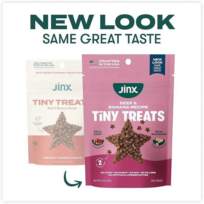 Jinx Dog Training Treats, Bite-Sized Training Treats for Dogs, Beef, 4oz | 6 Pack Healthy Dog Treats Training with Grass-Fed Beef, Vitamins for Immunity & No Fillers for Puppies, Adults & Seniors - Image 2