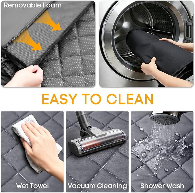 PETICON SUV Cargo Liner for Dogs, Pet Trunk Cover with Cushioned Sides | Full Coverage Non-Slip Cargo Cover with Bumper Flap Protector, Waterproof 600D Oxford, 28D High-resilience Foam, Safer Rides - Image 9