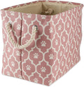 Bone Dry 6192 Pet Storage Collection Lattice Paw Print, Medium Rectangle, Rose by BoneDry