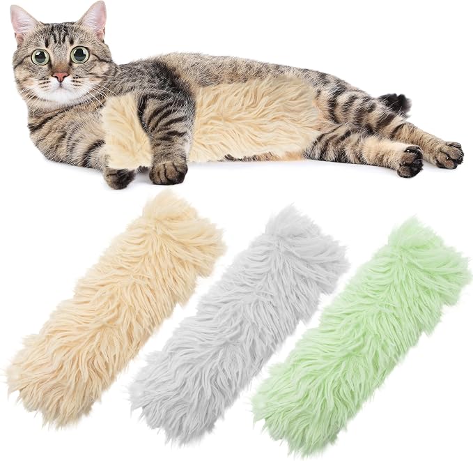 3 Pack Catnip Toys,Soft and Durable Cat Pillows Toys, Funny cat Toy | Crinkle Sound Catnip Toys,Indoor Interactive Cat Kicker Toy, Companion Toys for Cats, Cat toys for indoor cats (Gray Set) by MAIIU