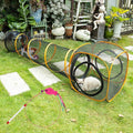 Cat Play Tunnel + Cube(with Three Ways) for Indoor and Outdoor, Cat Playpen, Play Enclosures, Collapsible Cube, Tunnel, Easy to Connect with Tent by ITENT