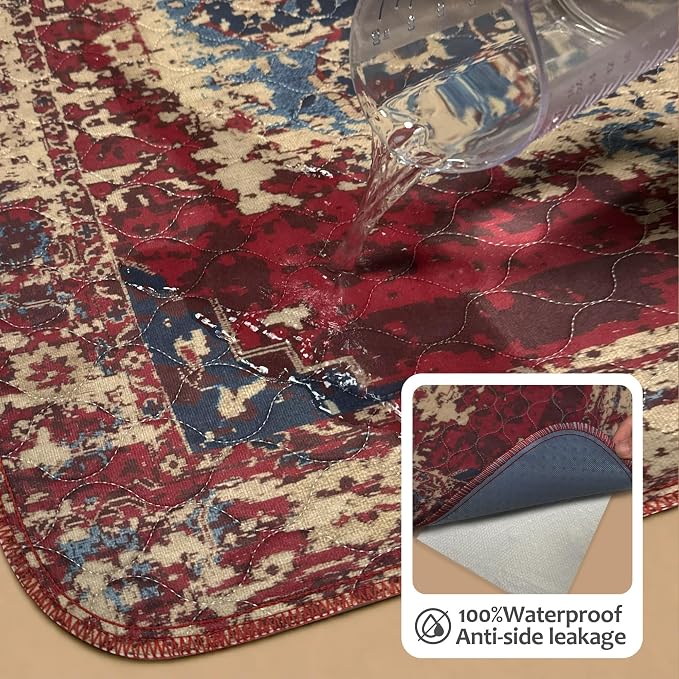 Washable Pee Pads for Dogs, Reusable Puppy Potty Training Pads, Ultra-Absorbent Thick Waterproof Leak-Proof Non-Slip Pads & Mat for Crate, Playpen, Floor, Whelping & Housebreaking , 2 Pack 36"x48" - Image 5