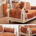 Couch Cover for Dogs Washable,Non-Slip Fuzzy Sofa Covers for Pets | Thick Soft Furniture Protector Fits Loveseat & Sectional,Against Fur&Dirt (Curry, 2pc/28"x28"-Arm/Backrest Cover) by Unknown