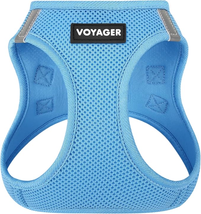 Voyager Step-in Air Dog Vest Harness - Sky Blue, X-Large | 20.5 - 23" in Chest, Reflective Bands, All Weather Breathable Air Mesh, Cats Compatible, Lightweight, Fast Drying by BestPetSuppliesLLC