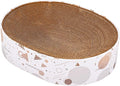 SMARTBEAN Oval Sturdy Cat Scratching Cardboard Pad Breathable Cat Scratch Pad, Cat Scratching Cardboard for Indoor Cats, Furniture Protecter by SMARTBEAN