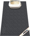 Cat Litter Box Mat, 35" x 24" Large Kitty Litter Trapping Mat Keep Floor Clean, Litter Box Mat Scatter Control, Waterproof, Easy to Clean, Durable Large Size Litter Mats for Floor by Motsamla