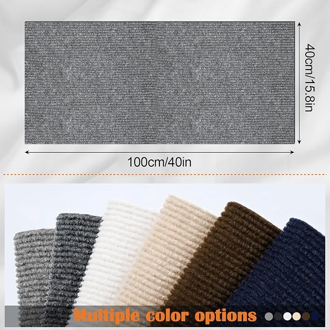 Cat Scratch Furniture Protector - 40" x 15.8" Trimmable Self-Adhesive Cats Claws Scratch Pads, DIY Cat Climbing Couch Protector for Scratch Post Cat Tree Replacement Indoor (Light Gray) - Image 2
