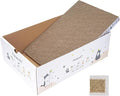 PatiencET Cat Scratch Pad with Box, Corrugated Cardboard Scratcher | Raised edges, less mess, cozy lounge, furniture protection, double-sided scratch surface, replaceable design, catnip included by patiencET