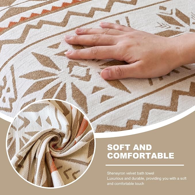 Couch Cover for Dogs Washable Sofa Cover, Sectional Couch Covers, Sofa Covers for 2 Cushion Couch, Non Slip Stripe Sofa Slipcovers Furniture Protector (Khaki Orange,91 * 118) - Image 4