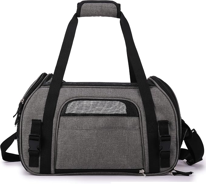 EliteField Soft-Sided Pet Carrier for Cats & Small Dogs (3-Year Warranty) | Airline Approved, Removable Bed & Cover, Built-In Leash, Luggage Sleeve, Seat Belt Loop, Waterproof, Durable, Foldable - Image 8