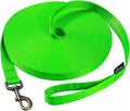 HIKISS Long Dog Leash Obedience Recall Training Agility Lead with Thickening Material for Large Dog - 15ft 20ft 30ft 50ft 100ft Training Leash(Green 20ft) by HiKiss