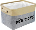 PET ARTIST Dog Toy Basket, Large Collapsible, Gray, M: 15"x11"x9" | Dog Toy Bin Box, Comfortable Handles, Large Pet Toy Storage Organizer, For Accessories, Toys, Coat & Clothing, Blanket Leash by PETARTIST