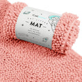 CatGuru Cat Litter Mat, Medium, Extra Large, XXL, Waterproof Litter Box Mat, Non Slip Kitty Litter Mat, Machine Washable Litter Trapping Mat, Soft Litter Tray, Cat Stuff (Medium, Coral/Heavy-Duty) by CatGuru