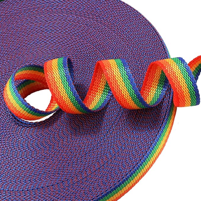 Hi Kiss Dog/Puppy Obedience Recall Training Agility Lead - 15ft 20ft 30ft 50ft 100ft Leash - Great for Training, Play, Camping, or Backyard (20 Feet, Rainbow) - Image 2
