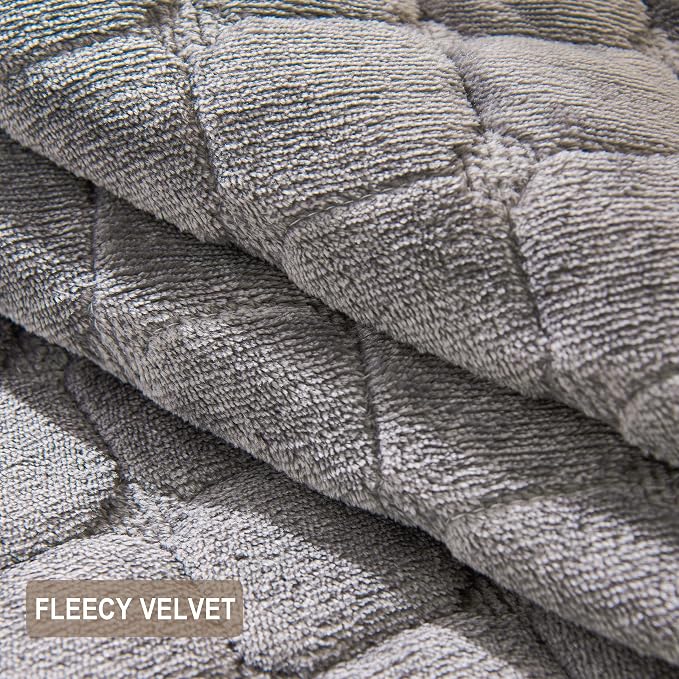 Couch Cover for Dogs,Velvet Non-Slip Couch Covers for Sofa Washable | Sofa Slipcovers for 3 Cushion Couch, Furniture Protector for Pet, L Shaped Sectional Couch Cover Grey, 36"X94" (Only 1 Pcs) - Image 8
