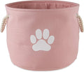 Bone Dry Pet Storage Collection Collapsible Bin, Rose, Medium Round by BoneDry