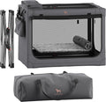 Noah & Paw Collapsible Dog Crate 30 Inches, Large Dog Crate for Large Medium Breeds, Travel Kennel for Car, Including Pet Mat for Pet Cage, 2 Storage Pockets, Handbag, 10mm Locking Zipper 30*21*21 by NoahPaw