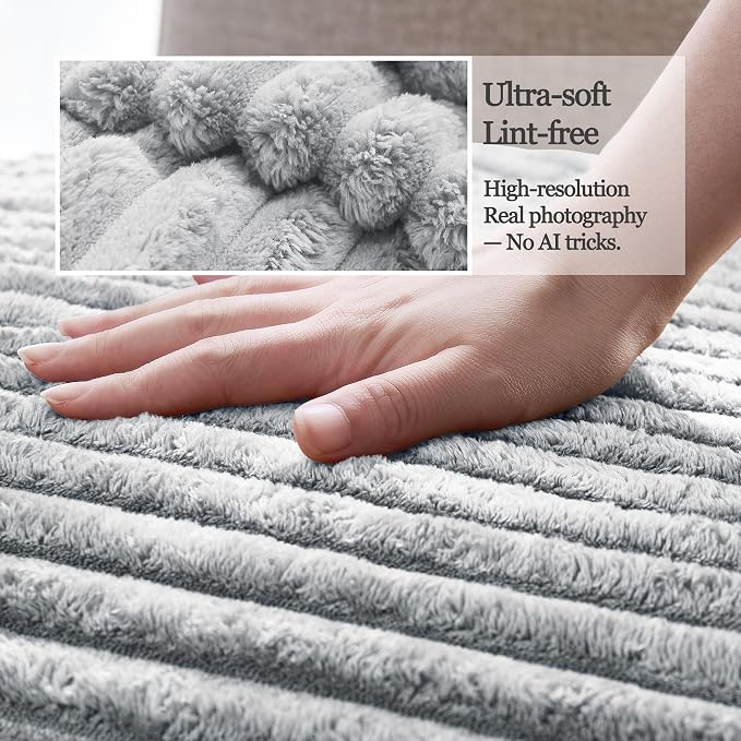 Dual Non-Slip Couch Cover for Dogs Waterproof, Fuzzy Soft Pet Couch Covers for Sofa 3 Cushion, Pet Friendly Soft Dog Bed Covers Sofa Cover Washable (Seagull Gray, 33" x 75" 1 Pack) - Image 5