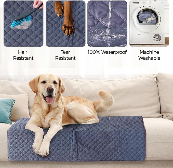 Outdoor Dog Blanket, Dog Blanket for Car, Waterproof Pet Blanket, Dog Bed Blankets, Car Dog Seat Cover, Furniture Protectors, Waterproof Picnic Blanket, Incontinent Bed Protector, 7 Layered - Image 5