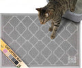 Neater Pets Neater Mat Cat Litter Mat, Thick & Durable Cat Mat for Litter Box, Trapper Pad Catches Mess to Protect Indoor Floors, Soft on Kitty Paws, Anti-Skid Grip Backing, Easy to Clean, Grey by NeaterPetBrands