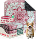 PUPIBOO Washable Pee Pads for Dogs and Cats - Super Absorbent Reusable Puppy Training Pads - 100% Waterproof, Leak-Proof & Non-Slip Whelping Pads for Pet Housebreaking by PUPIBOO