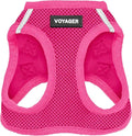 Voyager Step-in Air Dog Vest Harness - Fuchsia, XXX-Small | 11 - 12" in Chest, Reflective Bands, All Weather Breathable Air Mesh, Cats Compatible, Lightweight, Fast Drying by BestPetSuppliesLLC