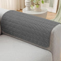 Foxdecor Couch Arm Covers for Sofa Arm Chair Covers Set of 2 | Sofa Arm Covers Cat Scratch Resistant Couch Protectors, Washable Armrest Cover Furniture Arm Covers, Dark Grey 30x30 in by Unknown