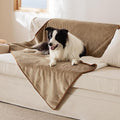Bedsure Waterproof Dog Blankets for Large Dogs Sherpa Fleece Throw, 50X60 | Washable Soft Plush Pet Cat Blanket for Couch Cover, Reversible Cozy Calming Furniture Protector Warm for Senior Dogs,Camel by Unknown