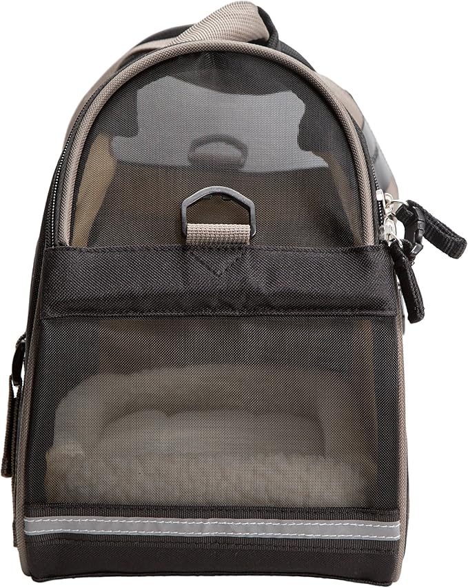 Coastal Pet Bergan Comfort Carrier - Breathable Travel Carrier for Dogs & Cats - Black & Grey, 16" x 8" x 11" - Image 4