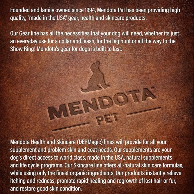 Mendota Pet Snap Leash - British-Style Braided Dog Lead, Made in The USA - Mocha, 1/2 in x 6 ft - for Large Breeds - Image 7