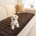 MEETSKY Couch Cover for Dogs, Washable Sofa Covers for 3 Cushion Couch | Non Slip Soft Furniture Protector Against Pet Hair & Scratch, Dog Mat for Couches, Pet Friendly, Chocolate, 27.6" x 70.9" by MEETSKY