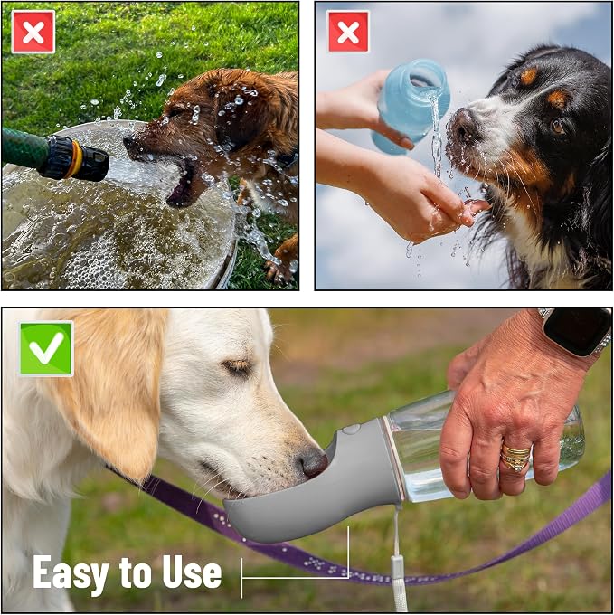 Mr. Pen- Portable Dog Water Bottle, 19 oz, Large | Leak Proof Puppy Water Dispenser with Drinking Feeder for Pets, Outdoor Walking, Hiking, Travel, Not Dishwasher Safe - Image 7