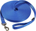 HIKISS Long Dog Leash Obedience Recall Training Agility Lead with Thickening Material for Large Dog - 15ft 20ft 30ft 50ft 100ft Training Leash(Blue 100ft) by HiKiss