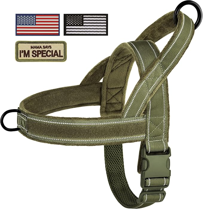 Forestpaw No Pull Dog Harness with Large Handle,Comfortable,XL,Green | Adjustable Fits Chest 32-39",80-110 lbs,Slip On,Quick Release Buckle,Easy Control,Soft Padded,for Large Dogs Walking Training - Image 8