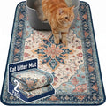 Hompet Cat Litter Mat 2 Pack, 24x36 Large Machine Washable Trapping Mats for Cats, Super Absorbent & Urine-Proof Cat Litter Box Mat for Floor, Waterproof & Non Slip Kitty Litter Rug by Hompet