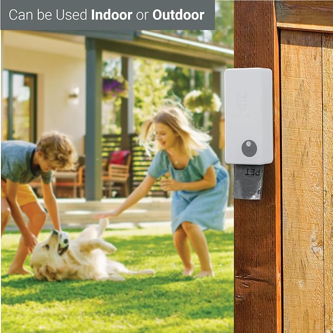SVD.PET Dog Poop Bag Dispenser, Wall Mount Pet Waste Bag Dispenser Station | Weatherproof Outdoor or Indoor Bag Holder, Easy to Refill Magnetic Cover (White, Dispenser only) - Image 2